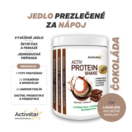 Activ Protein shake Chocolate 480 g