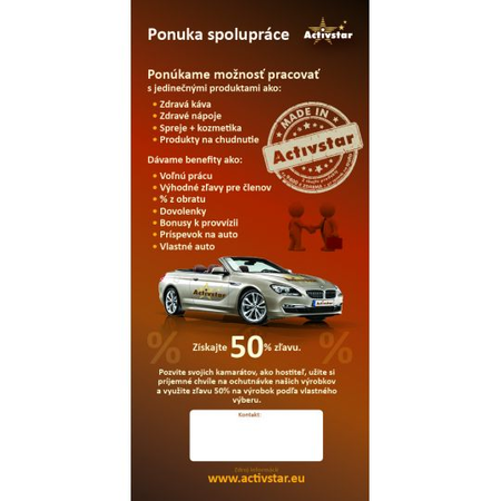 Ulotka slimcoffee + współpraca